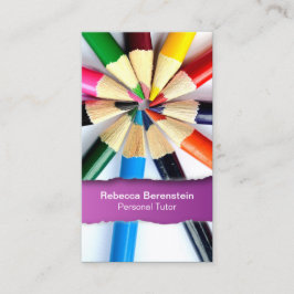 Visita Tarjeta de presentación Fuschia de Lápiz de color 