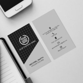 Visita Tarjeta de presentación futurista iconos de redes 
