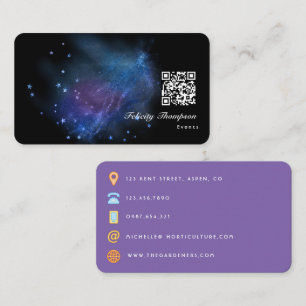 Visita Tarjeta de presentación Galaxy Glitter
