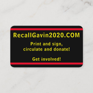 Visita Tarjeta de presentación Gavin 2020