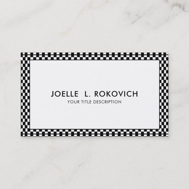 Visita Tarjeta de presentación genérica de marco de verif (Anverso)