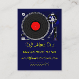 Visita Tarjeta de presentación giratoria DJ