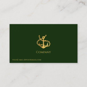 Visita Tarjeta de presentación Gold Anchor