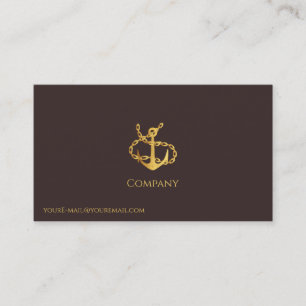 Visita Tarjeta de presentación Gold Anchor
