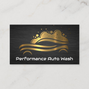 Visita Tarjeta de presentación Gold Car Auto Wash y Detec