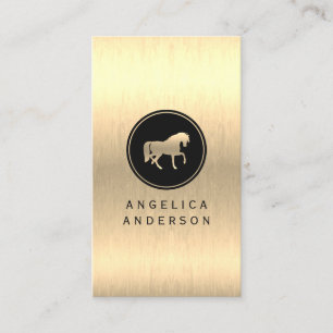 Visita Tarjeta de presentación Gold Ecuestre para equita