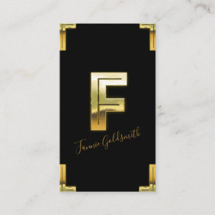 Visita Tarjeta de presentación Gold F Inicial y Fronteras
