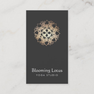 Visita Tarjeta de presentación Gold Lotus para el instruc