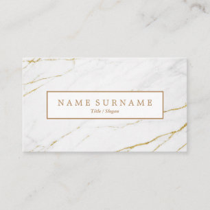 Visita Tarjeta de presentación Gold Marble de Personaliz
