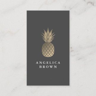 Visita Tarjeta de presentación Gold Pineapple