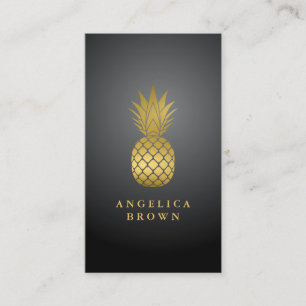 Visita Tarjeta de presentación Gold Pineapple