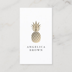Visita Tarjeta de presentación Gold Pineapple