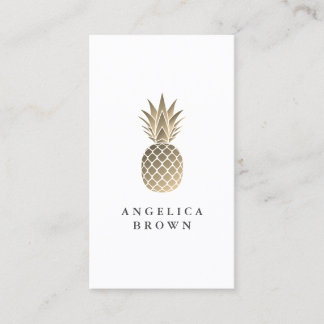Visita Tarjeta de presentación Gold Pineapple