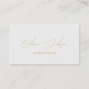Visita Tarjeta de presentación Gold Silver de diseño inte
