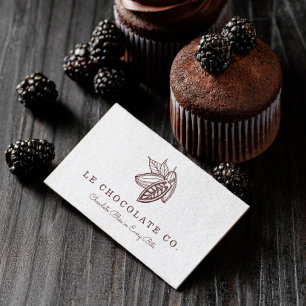 Visita Tarjeta de presentación Gourmet Chocolate Baker Co