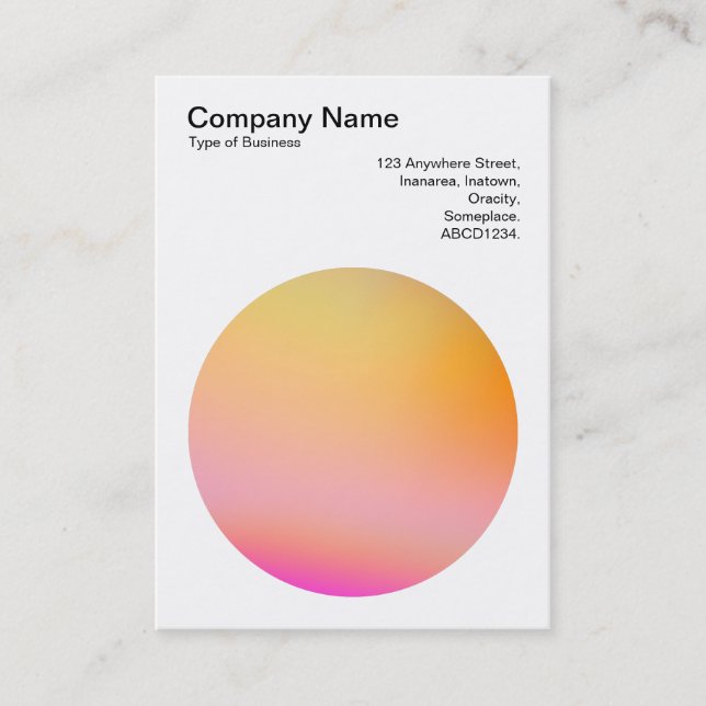 Visita Tarjeta de presentación Gradient Circle 02 (Anverso)