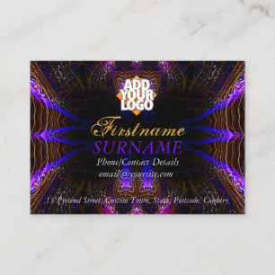 Visita Tarjeta de presentación grande fractal Purplicious