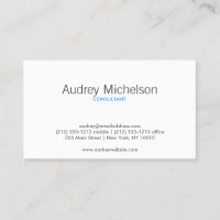 TARJETA DE PRESENTACIÓN GRIS/AZUL MINIMALISMO MODE
