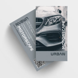 Visita Tarjeta de presentación Gris para coches de plata