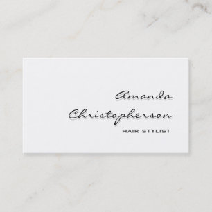 Visita Tarjeta de presentación Gris Shadow White Hair Sty