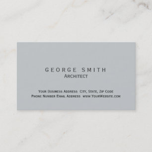 Visita Tarjeta de presentación Gris simple y sencilla