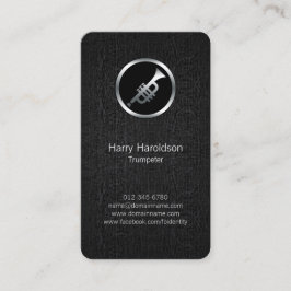Visita Tarjeta de presentación Grunge para icono Trumpete
