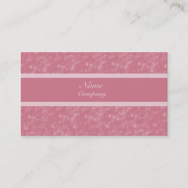 Visita Tarjeta de presentación Grunge, rosa claro (Anverso)