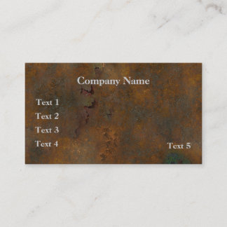Visita Tarjeta de presentación Grunge Rust