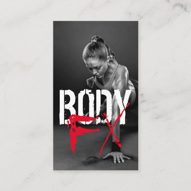 Visita Tarjeta de presentación Guay Personal Trainer Gym  (Anverso)