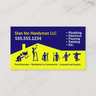 Visita Tarjeta de presentación Handyman