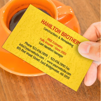 Visita Tarjeta de presentación Handyman