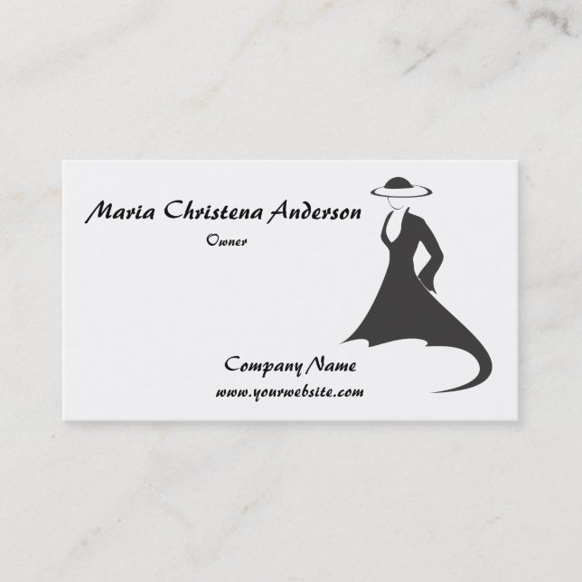Visita Tarjeta de presentación Haute Couture (Anverso)