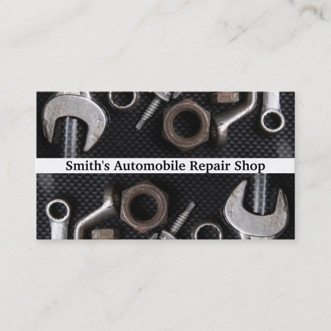 Visita Tarjeta de presentación: Herramienta de banco mecá (Anverso)