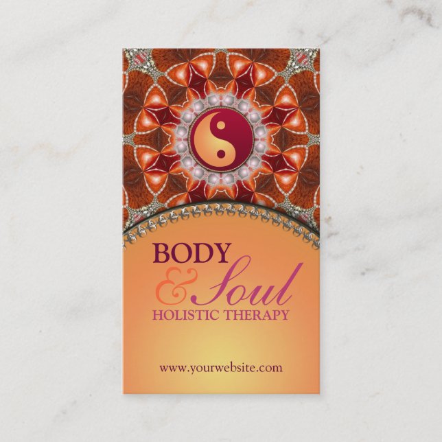 Visita Tarjeta de presentación holística de la nueva era  (Anverso)