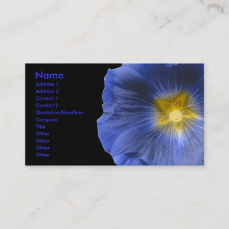 Visita Tarjeta de presentación Hollyhock Flower Personali