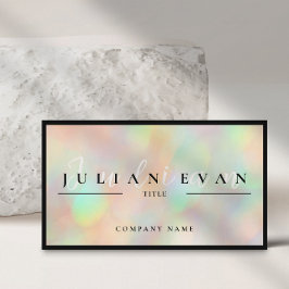 Visita Tarjeta de presentación Holográfica de Script Prof