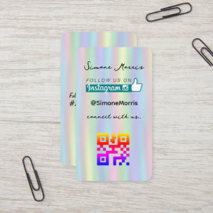 Visita Tarjeta de presentación Holográfica Design