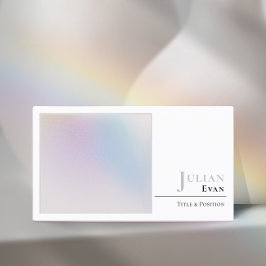 Visita Tarjeta de presentación holográfica mínima del aur