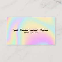 Tarjeta de presentación holográfica Minimalista mo