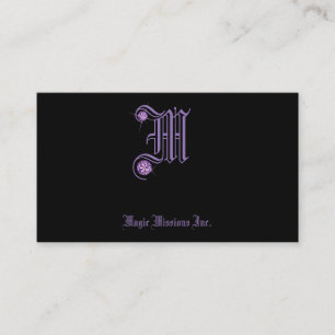 Visita Tarjeta de presentación inicial M Purple Diamante 