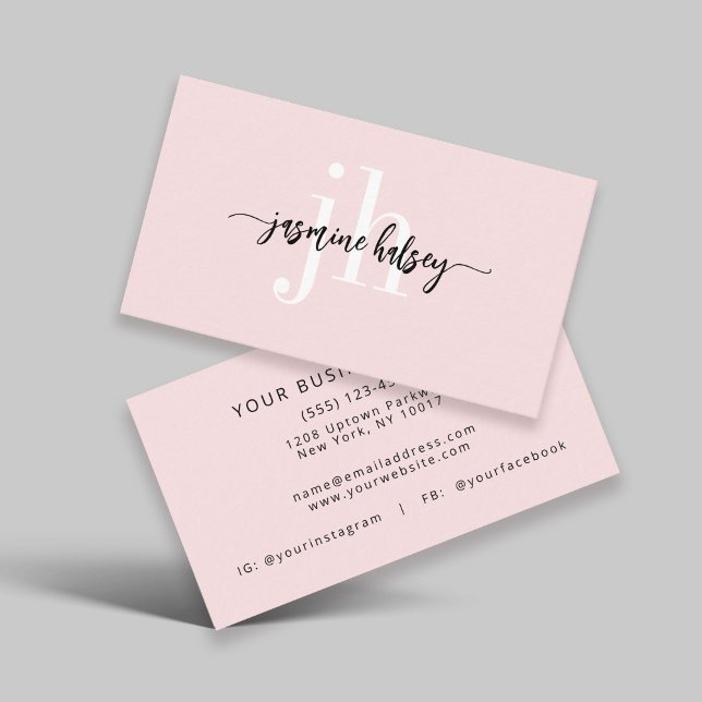 Visita Tarjeta de presentación inicial y nombre simple ro (Subido por el creador)