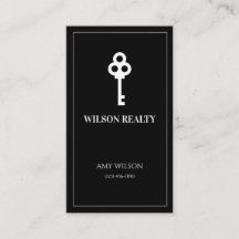 Tarjeta de presentación inmobiliaria