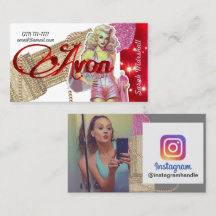 Tarjeta de presentación Instagram Representativa A