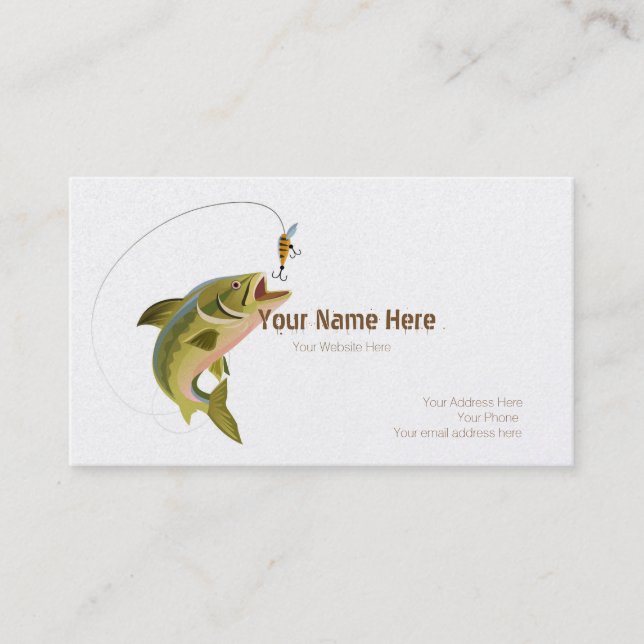 Visita Tarjeta de presentación Jumping Fish Personalizado (Anverso)