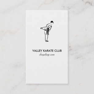 Visita Tarjeta de presentación Karate Dojo