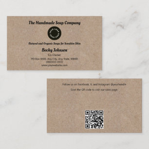 Visita Tarjeta de presentación Kraft Paper Style