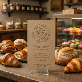 Visita Tarjeta de presentación Kraft personalizada con lo