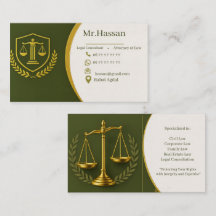 Tarjeta de Presentación Legal Personalizable