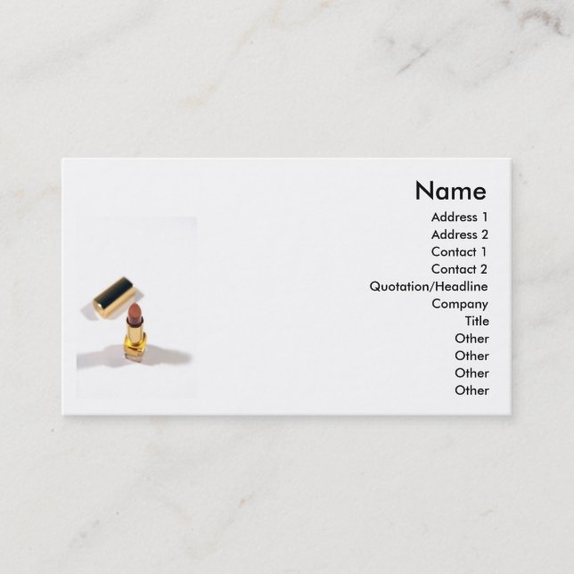 Visita Tarjeta de presentación Lipstick (Anverso)