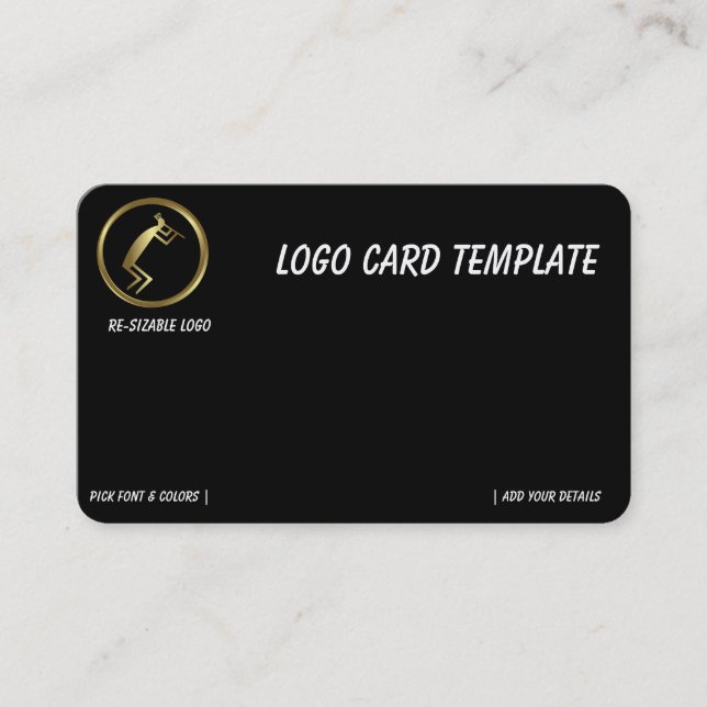 Visita Tarjeta de presentación Logo Kokopelli de Oro (Anverso)
